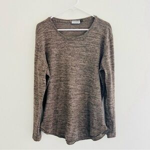 Karl Mommoo Homme Made In Italy Marble Brown Long Sleeve Tee XL